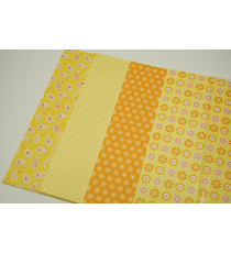 Origami papír FOLIA 20x20c sárga basi